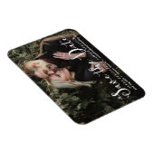 Magnet Flexible Photo de script romantique blanc Enregistrer l'aim (Côté Droit)