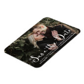 Magnet Flexible Photo de script romantique blanc Enregistrer l'aim (Côté Gauche)