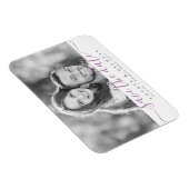 Magnet Flexible Photo de script simple moderne violet enregistrer  (Côté Droit)