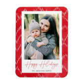 Magnet Flexible Photo de vacances avec purée rouge (Vertical)