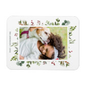 Magnet Flexible Photo de vacances des baies rouges vertes (Horizontal)