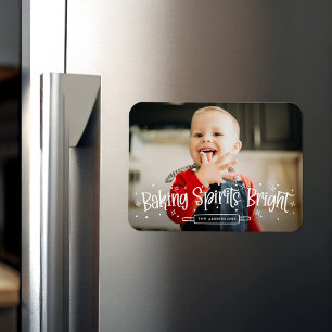 Magnet Flexible Photo de vacances Éclairer les esprits de Noël