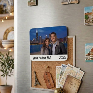 Magnet Flexible Photo de vacances familiales personnalisées pour r