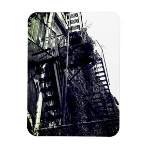 Magnet Flexible Photo d'escalier de bâtiment d'appartements en vie