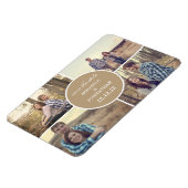 Magnet Flexible Photo Design Cercle Brown Enregistrer L'Aimant Dat (Côté Gauche)