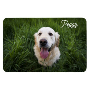 Magnet Flexible Photo Dog Ajouter un nom Easy Modèle Pet Chiot
