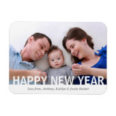 Magnet Flexible Photo du Nouvel An Moderne (Horizontal)