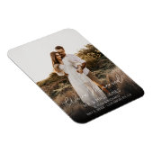 Magnet Flexible Photo Elegant Typographie Mariage Vertical 2 (Côté Droit)