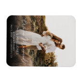 Magnet Flexible Photo Elegant Typographie Mariage Vertical 2 (Horizontal)