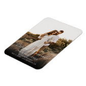 Magnet Flexible Photo Elegant Typographie Mariage Vertical 2 (Côté Gauche)