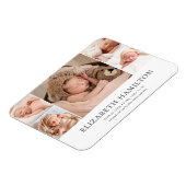 Magnet Flexible Photo élégante Faire-part de naissance bébé (Côté Gauche)