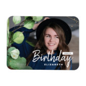 Magnet Flexible Photo Elégante moderne Eucalyptus Cadeau Anniversa (Horizontal)