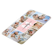Magnet Flexible Photo en collage avec monogramme (Côté Gauche)
