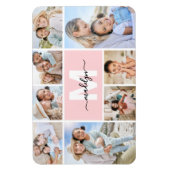 Magnet Flexible Photo en collage avec monogramme (Vertical)