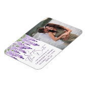 Magnet Flexible Photo Enregistrer La Date Aquarelle Mariage Wister (Côté Gauche)