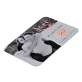 Magnet Flexible Photo Enregistrer la date avec l'or Rose (Côté Gauche)