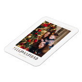 Magnet Flexible Photo espagnole Feliz Navidad Modern Calligraphie (Côté Gauche)