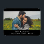 Magnet Flexible Photo et calligraphie 3 Mod Enregistrer la date<br><div class="desc">Envoyez à vos invités un chic enregistrer la date en utilisant votre photo et cette calligraphie enregistrer le message de date.</div>