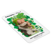 Magnet Flexible Photo Faire-part bébé Shamrock irlandais (Côté Droit)