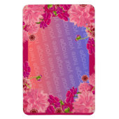 Magnet Flexible Photo florale magenta (Vertical)