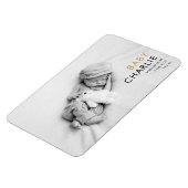 Magnet Flexible Photo Gold moderne Faire-part de naissance bébé (Côté Gauche)