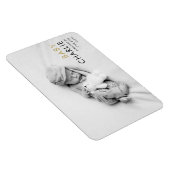 Magnet Flexible Photo Gold moderne Faire-part de naissance bébé (Côté Droit)