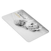 Magnet Flexible Photo Gold moderne Faire-part de naissance bébé (Côté Droit)