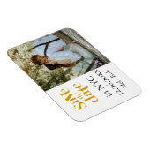 Magnet Flexible Photo Gold Split Moderne Enregistrer La Date (Côté Droit)