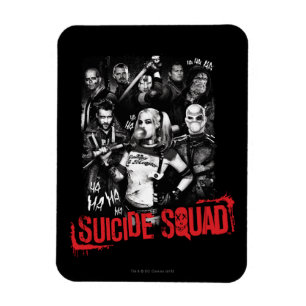 Magnet Flexible Photo grunge de groupe du peloton de suicide