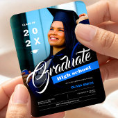 Magnet Flexible Photo High School Graduation Announcement