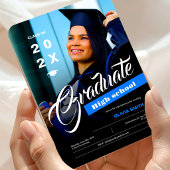 Magnet Flexible Photo High School Graduation Announcement