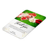 Magnet Flexible Photo horizontale personnalisée merci (Côté Gauche)