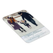 Magnet Flexible Photo Joyeux Noël Elégant Frost d'hiver (Côté Droit)