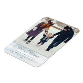 Magnet Flexible Photo Joyeux Noël Elégant Frost d'hiver (Côté Gauche)