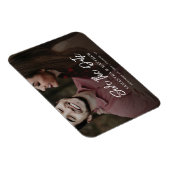 Magnet Flexible Photo manuscrite Mariage élégant Enregistrer la da (Côté Droit)