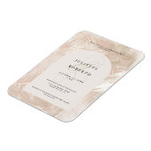 Magnet Flexible Photo Mariage d'été de la feuille de palme blanc/o (Côté Gauche)