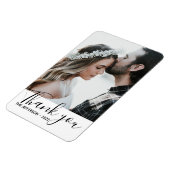 Magnet Flexible Photo Mariage Merci moderne (Côté Gauche)