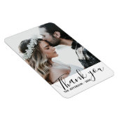 Magnet Flexible Photo Mariage Merci moderne (Côté Droit)