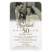 Magnet Flexible Photo mariée 50e anniversaire de Mariage (Vertical)