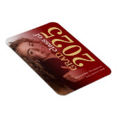 Magnet Flexible Photo Maroon Gold 2025 Faire-part de graduation (Côté Droit)