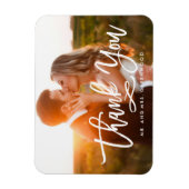 Magnet Flexible Photo Merci Lettré Main Chic (Vertical)