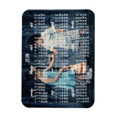 Magnet Flexible Photo mignonne 2024 Magnétique Calendrier 3x4 (Vertical)