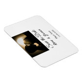 Magnet Flexible Photo minimale blanche élégante classique save the (Côté Droit)