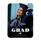 Magnet Flexible Photo Minimalist Modern High School Graduation (Vertical)