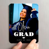 Magnet Flexible Photo Minimalist Modern High School Graduation