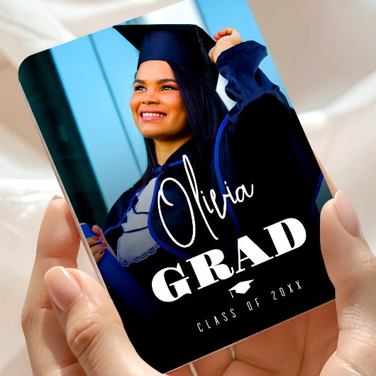 Magnet Flexible Photo Minimalist Modern High School Graduation