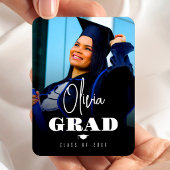 Magnet Flexible Photo Minimalist Modern High School Graduation