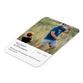 Magnet Flexible Photo minimaliste mémorial (Côté Gauche)