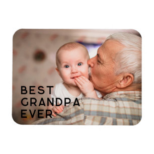 Magnet Flexible Photo Minimaliste Tout En Majuscules Meilleur Gran