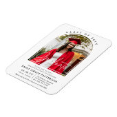 Magnet Flexible Photo Modern Arch Graduate Script Graduate Party (Côté Gauche)